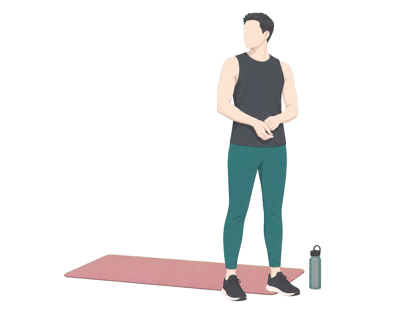 FourFit athlete ready for a home workout